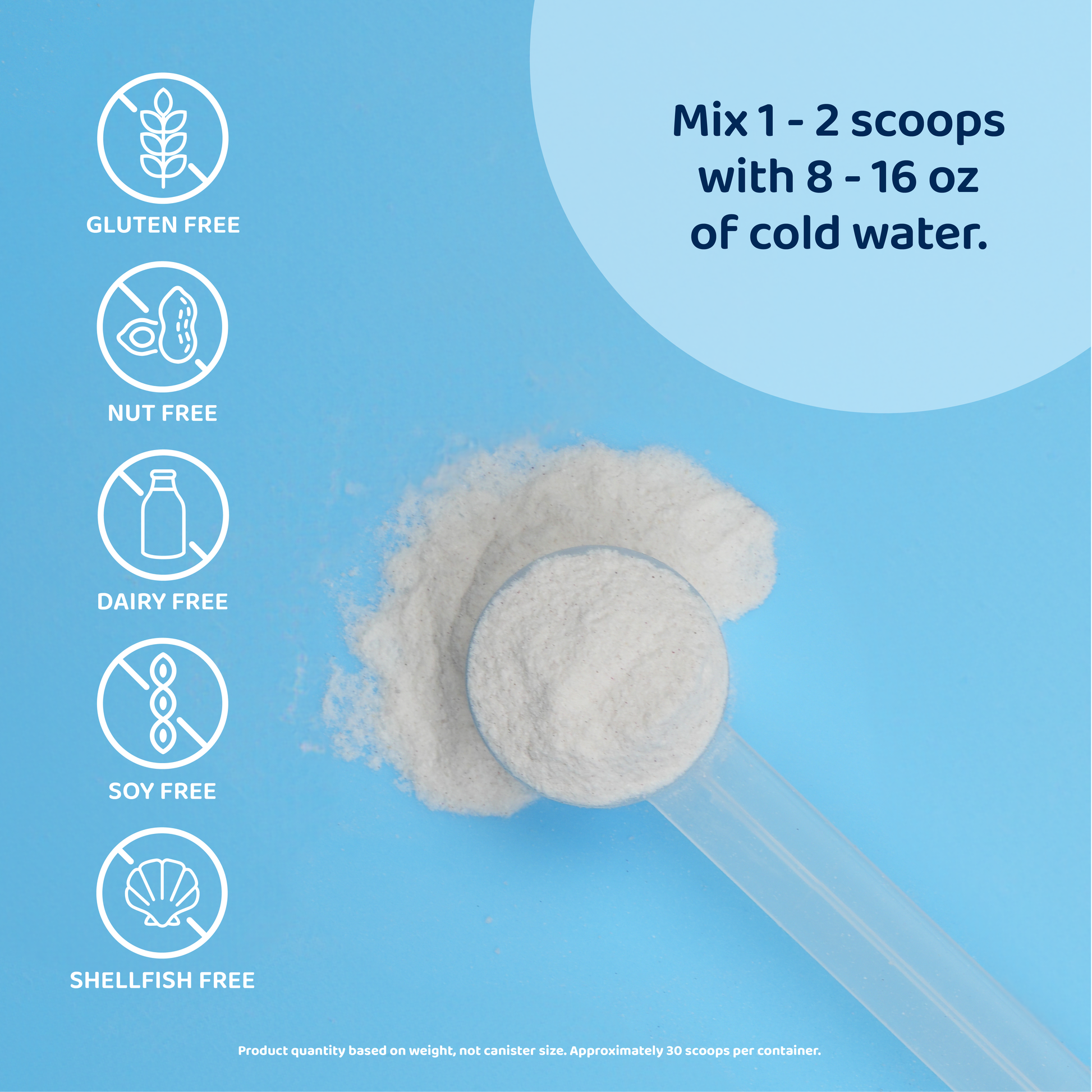 Mix 1-2 scoops with 9-16 oz of cold water – Replenza™